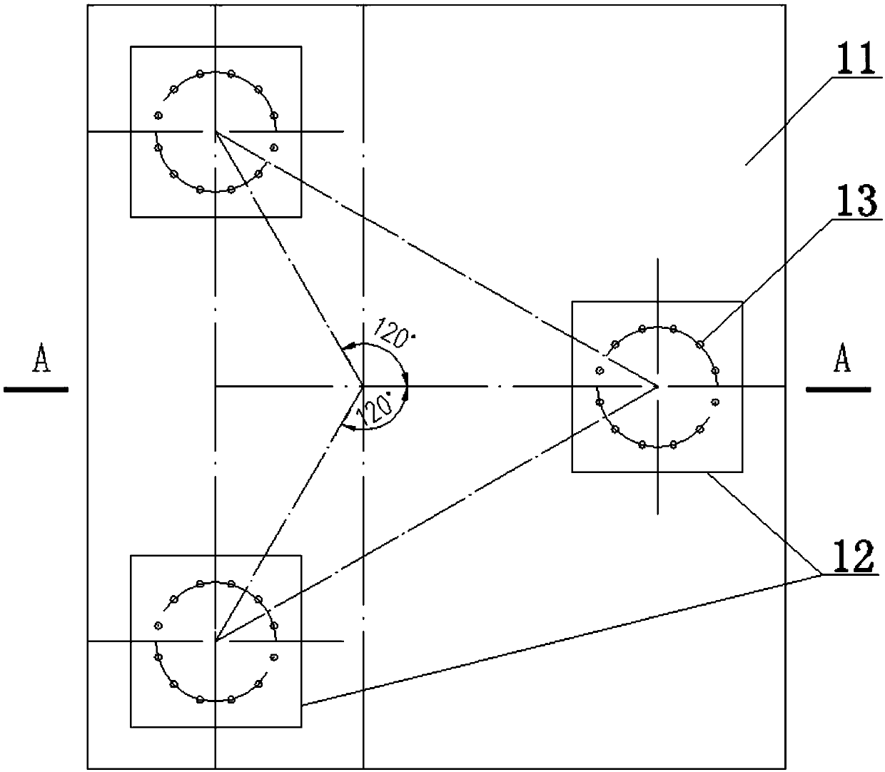 +/- 800 kV convertor station direct-current field high-voltage equipment mounting structure