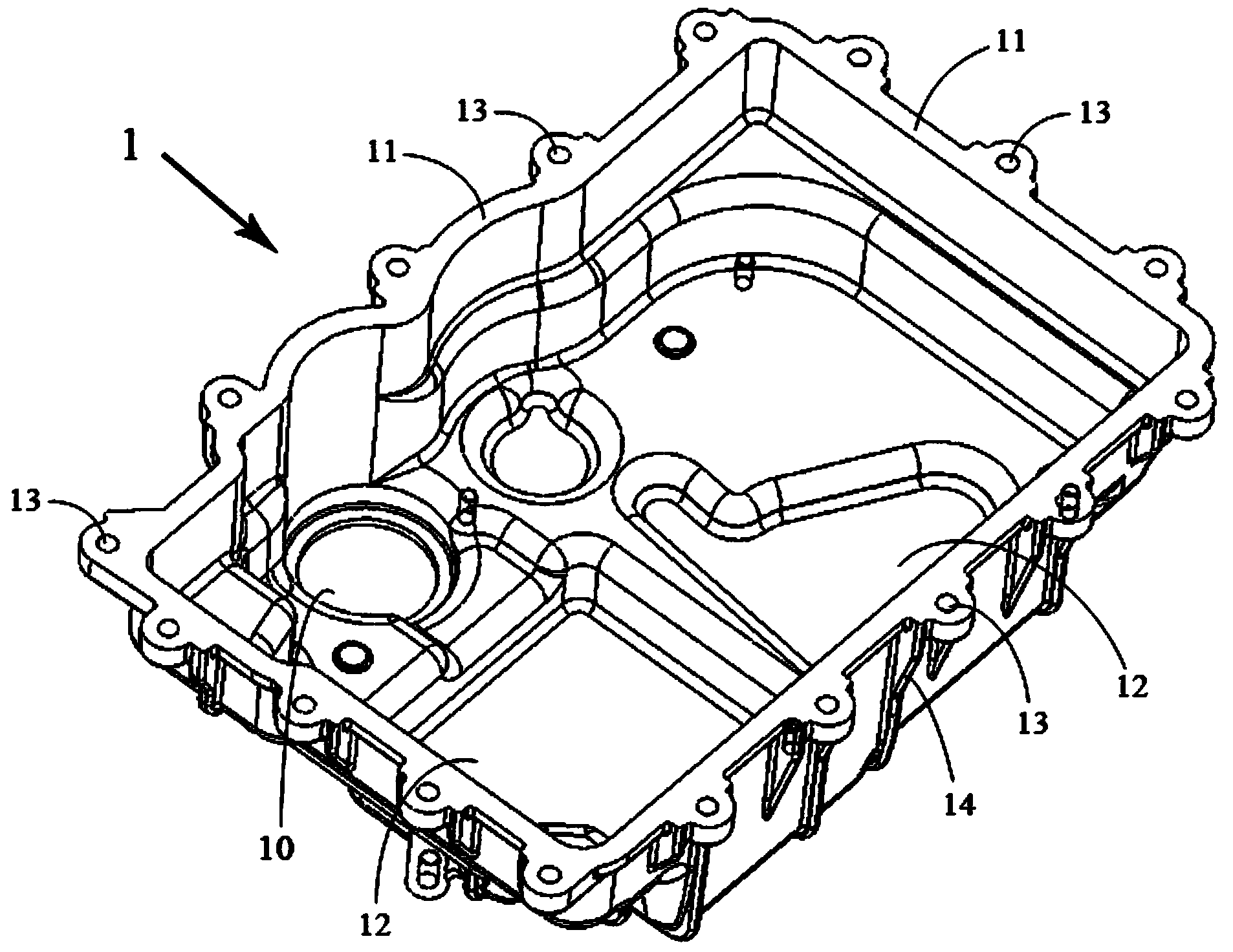 Hydraulic mechanism cover cap of automobile double-clutch transmission