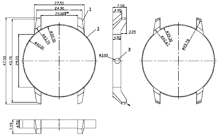 Manufacturing method of watchcase