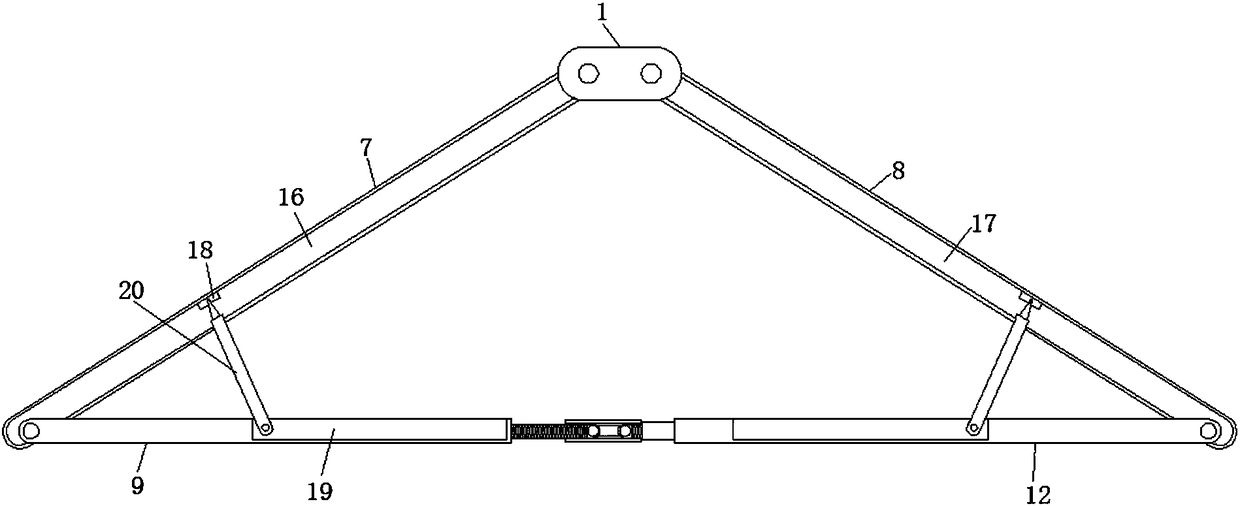 Clothes hanger convenient to disassemble and assemble