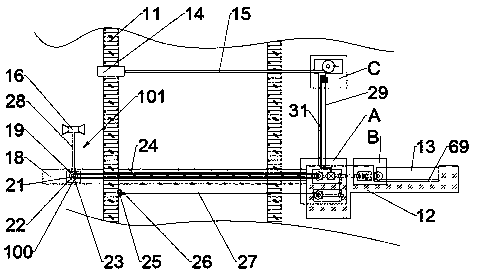 Building scaffold collapse early warning device