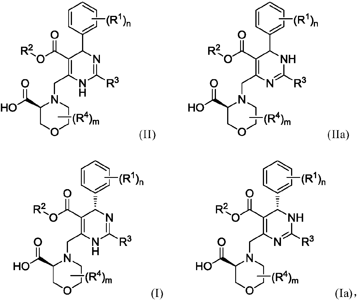 Preparation method of dihydropyrimidine derivatives and their acid adducts