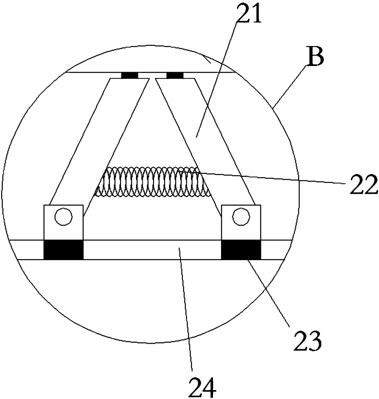 Indoor layered positioning device based on composite positioning technology
