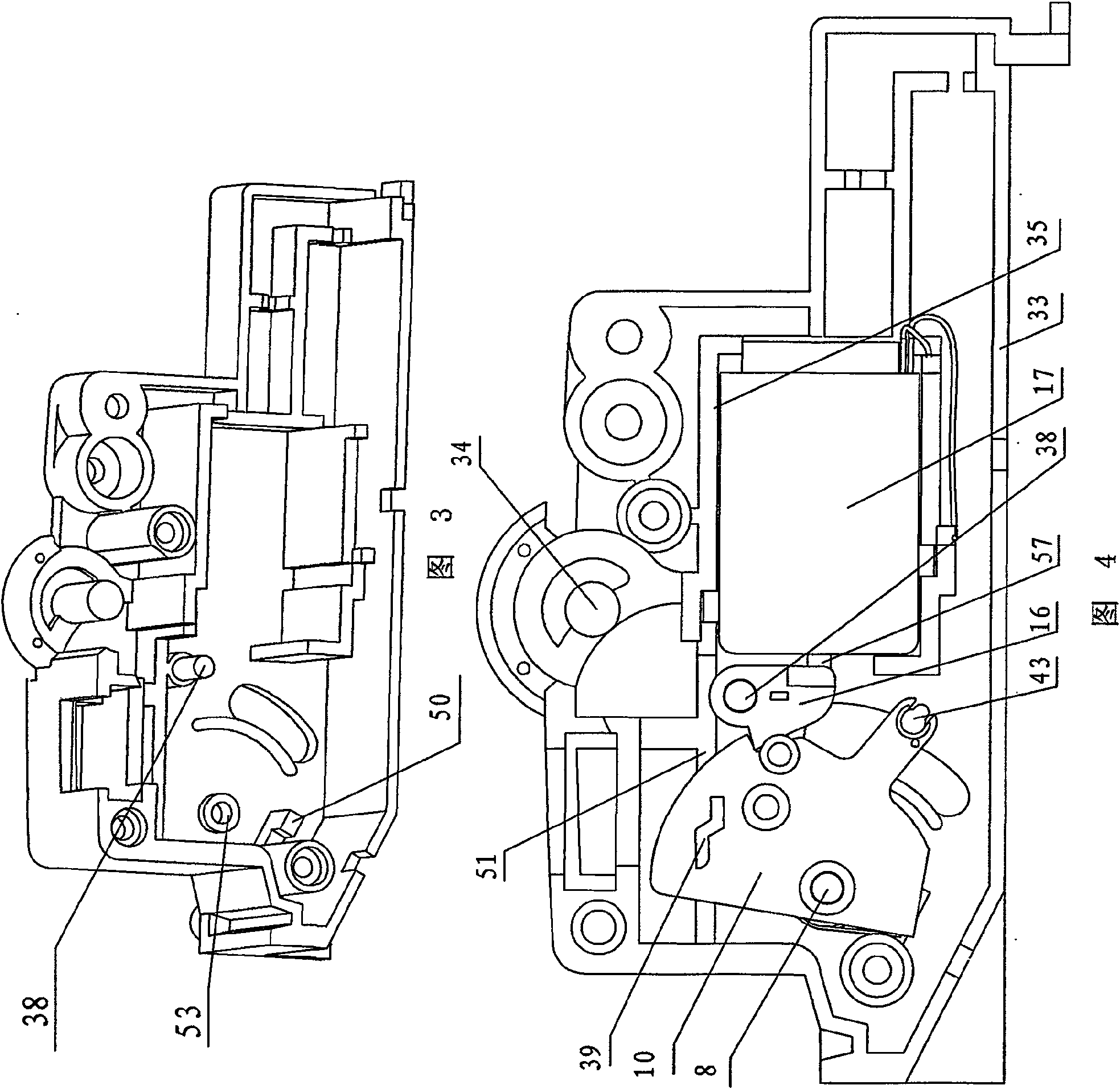Electromagnetical type residual current movement protectors mechanism