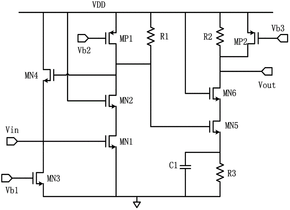 Variable gain broadband low-noise amplifier