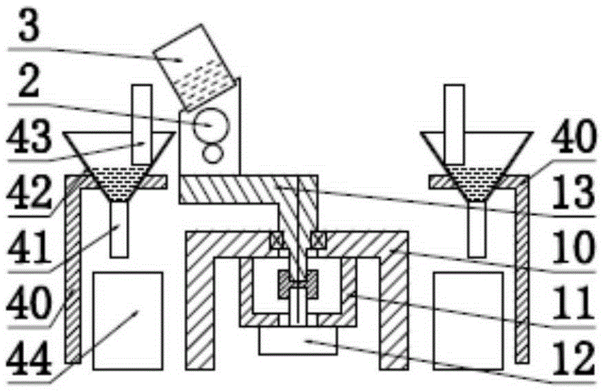 Beaker-rotation gear-transmission device for soft coal sinter automatic filtration cleaning