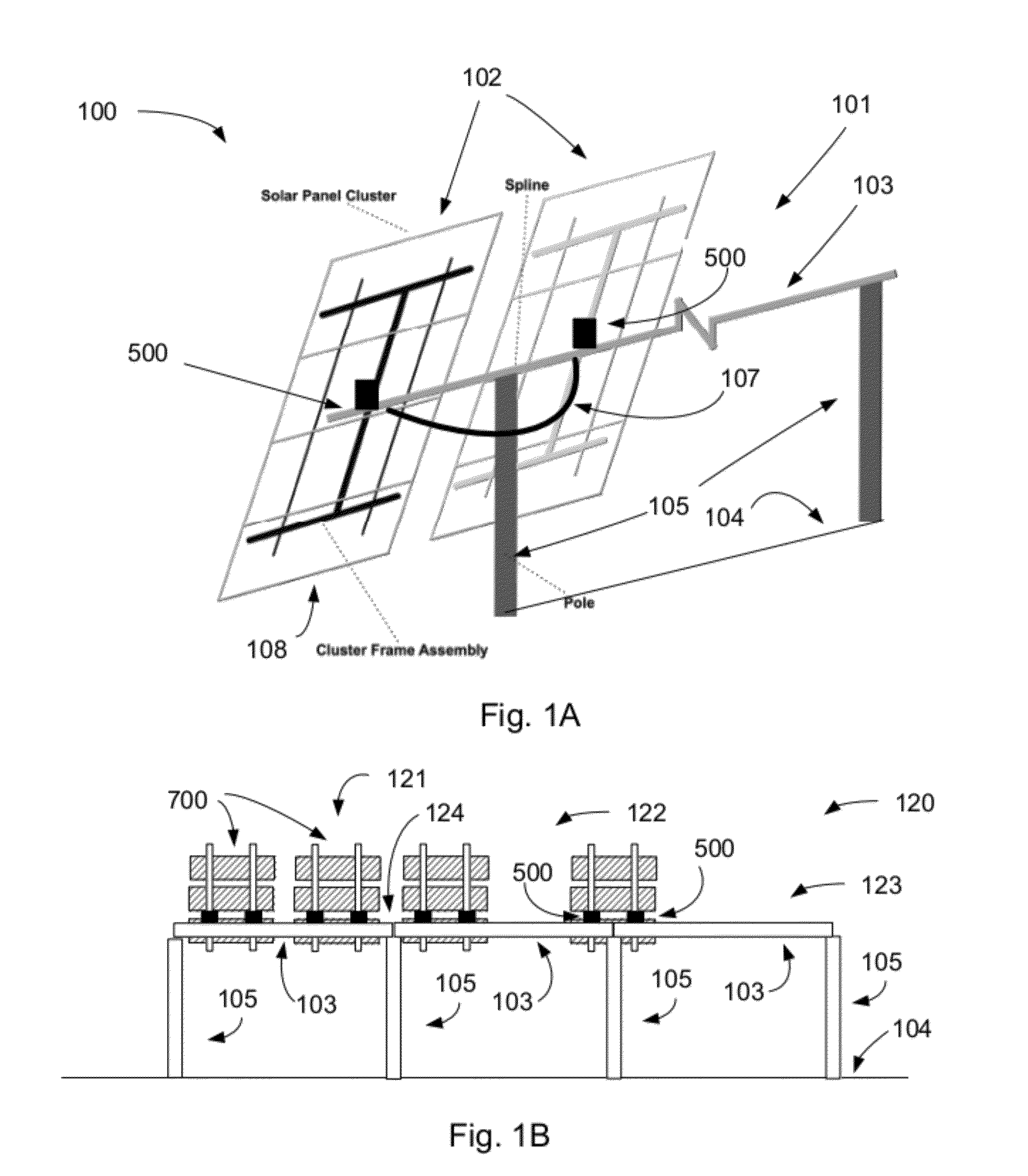 Adjustable Racking System for Solar Array and Method of Construction of a Solar Array