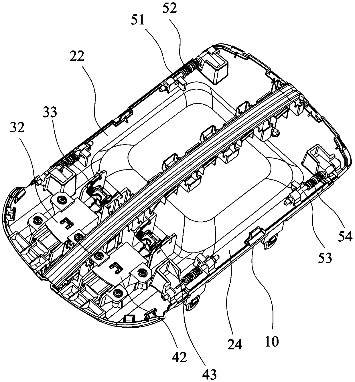 Automobile elbow rest device and automobile