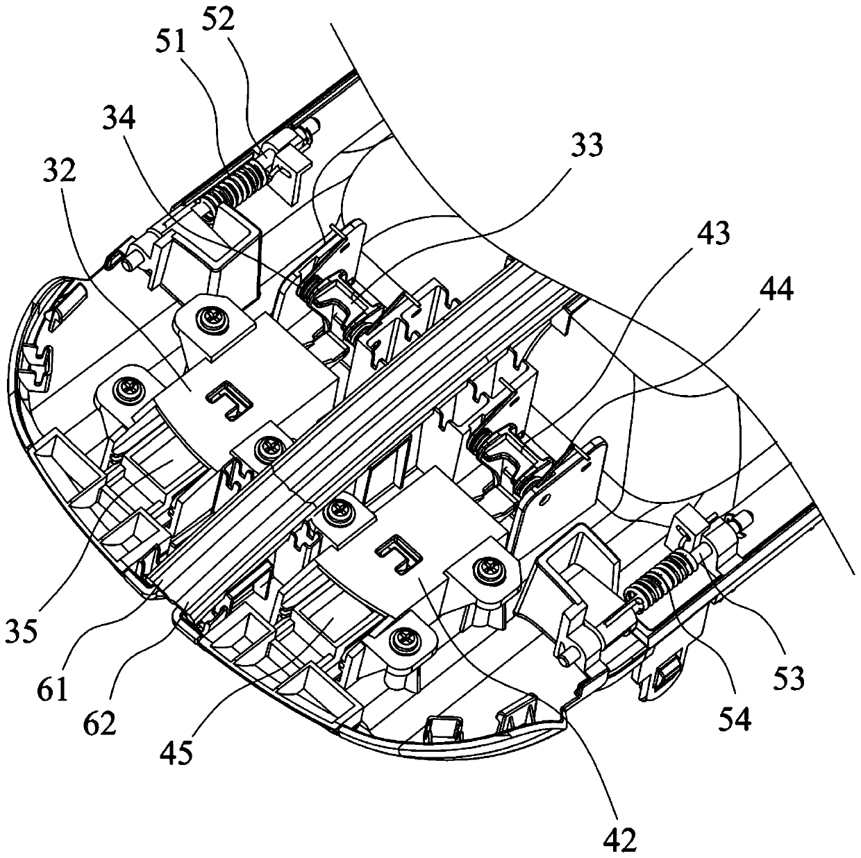 Automobile elbow rest device and automobile