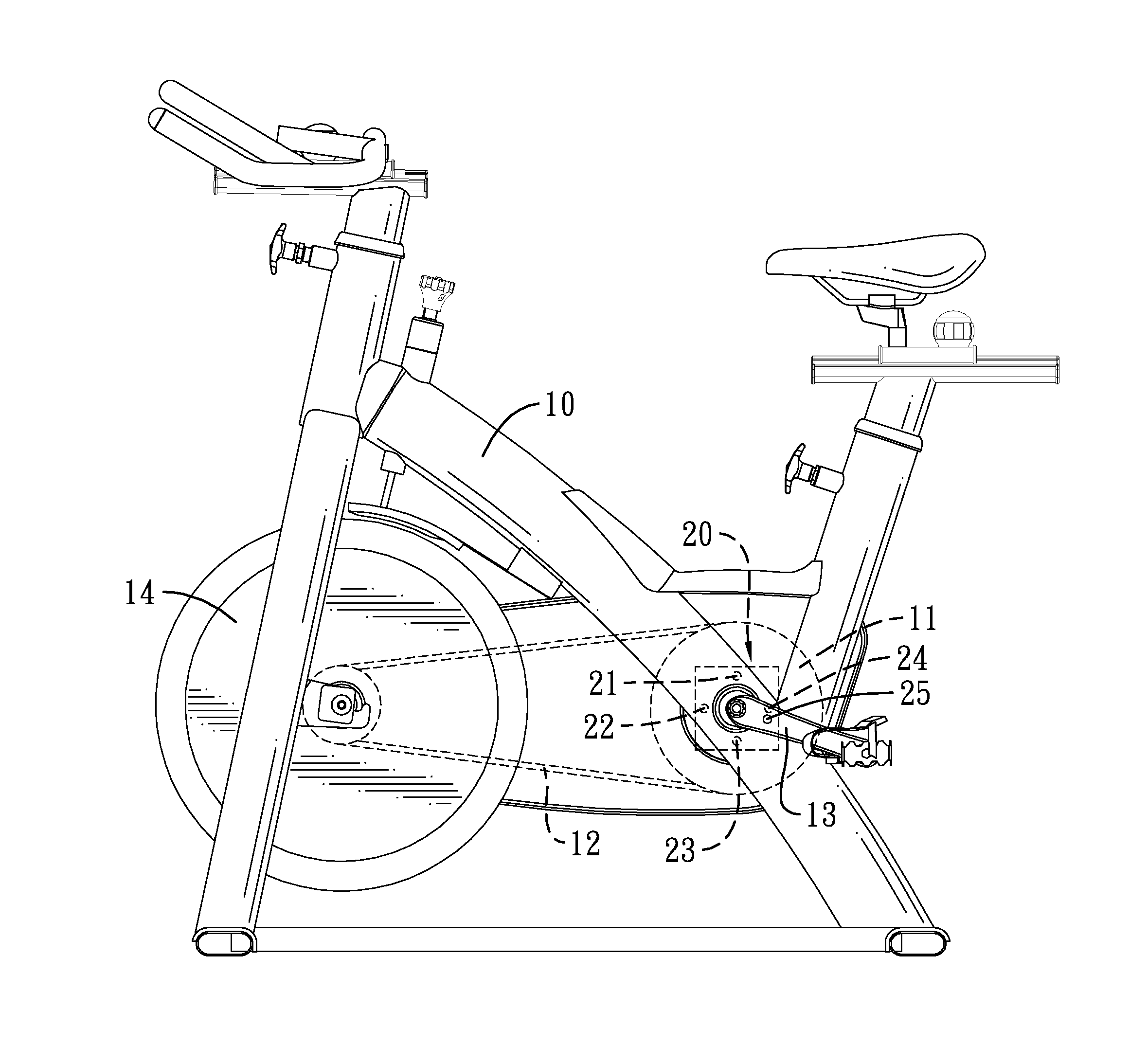 Detection apparatus of a traning machine