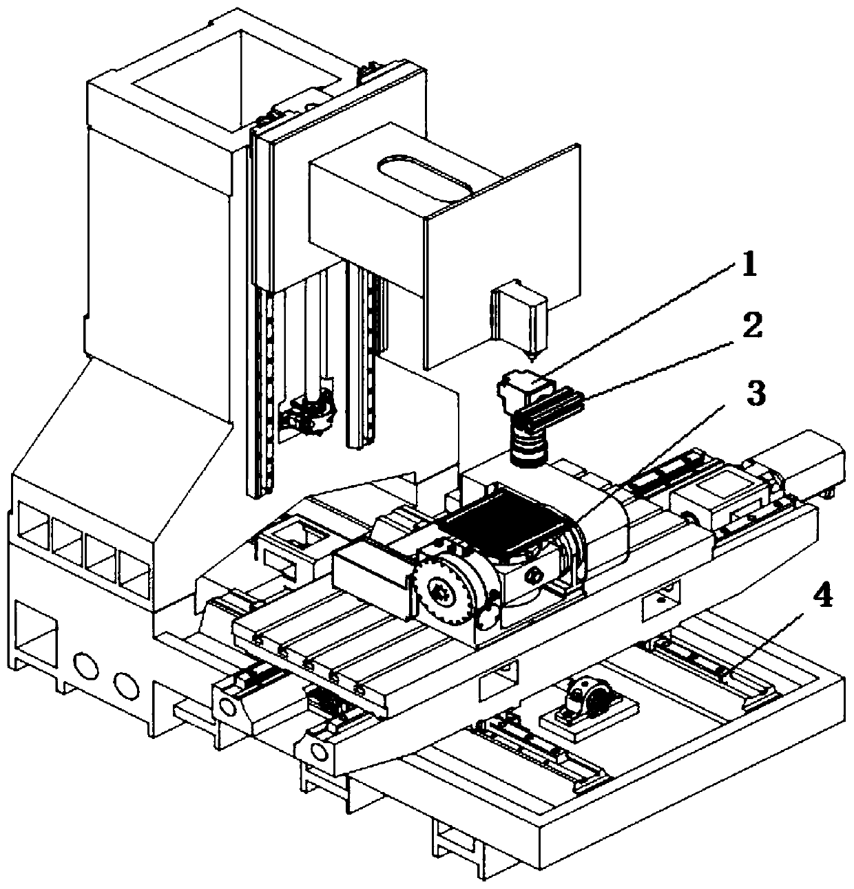 Monocular six-dimensional measurement method for high dynamic range and arbitrary contour error of CNC machine tools