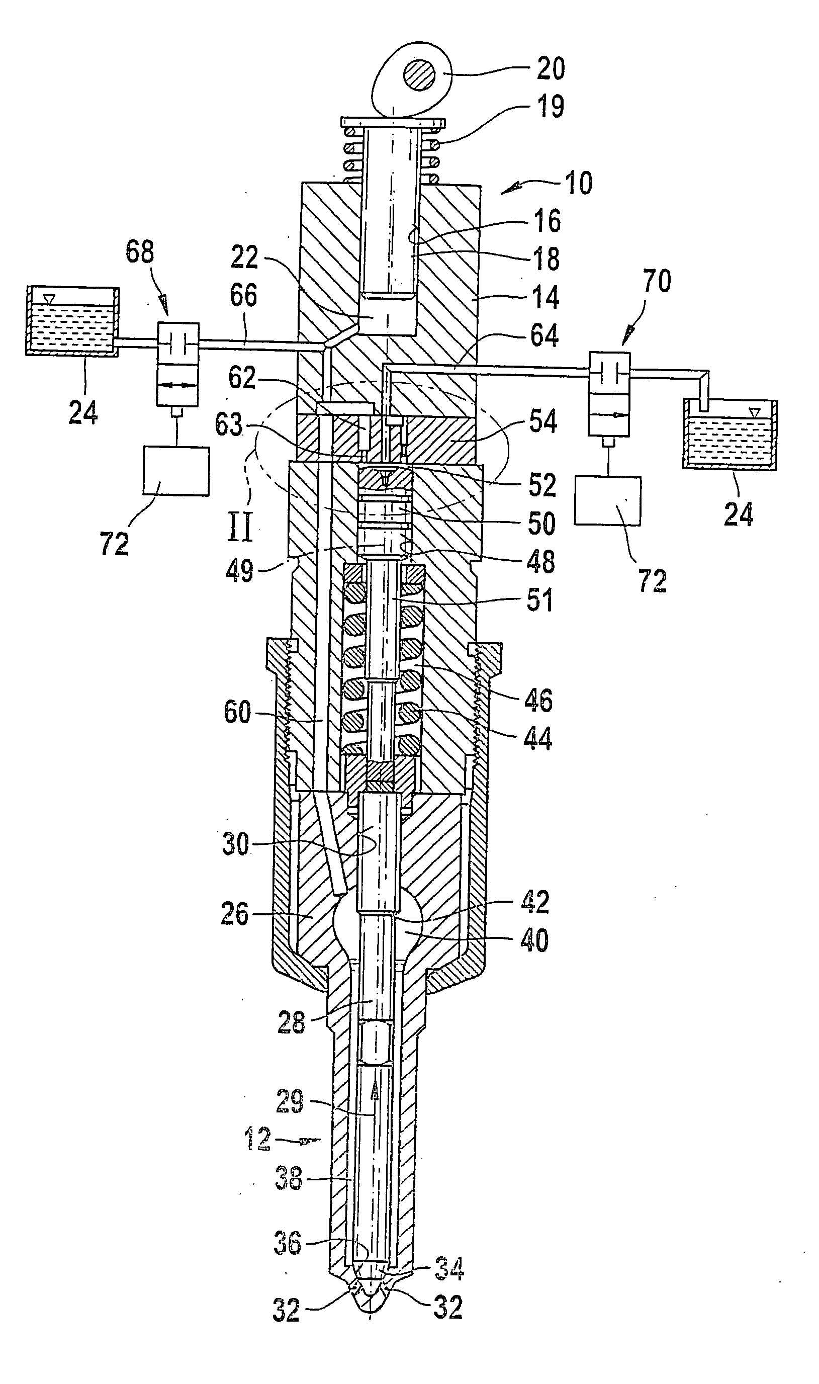 Fuel injection device for an internal combustion engine