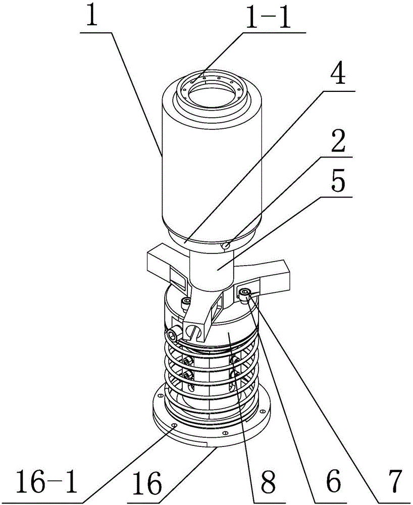 Mechanical arm flexible butt joint device based on double-hooke-joint mechanism