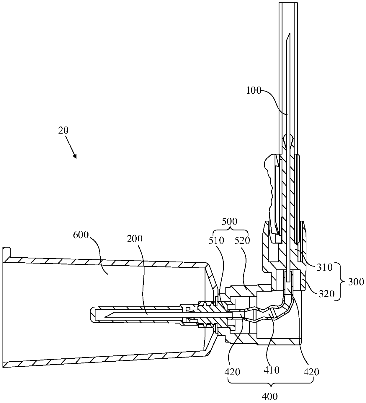 Flexible blood sampling device and rigid blood sampling device