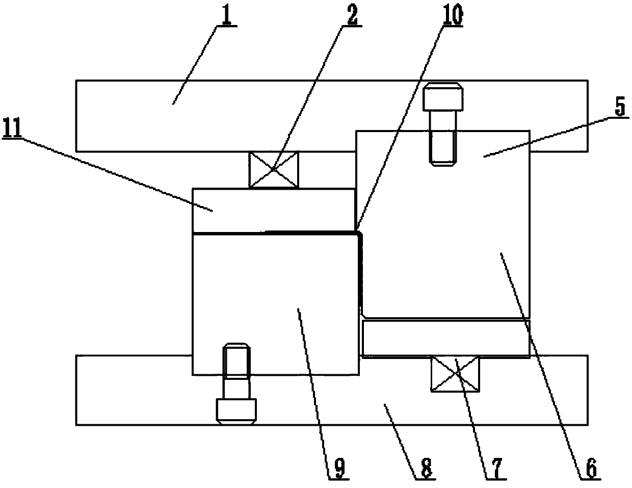 Die device for achieving drawing flanging forming