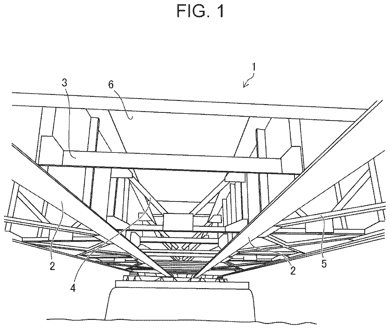 Structure member specification device and structure member specification method