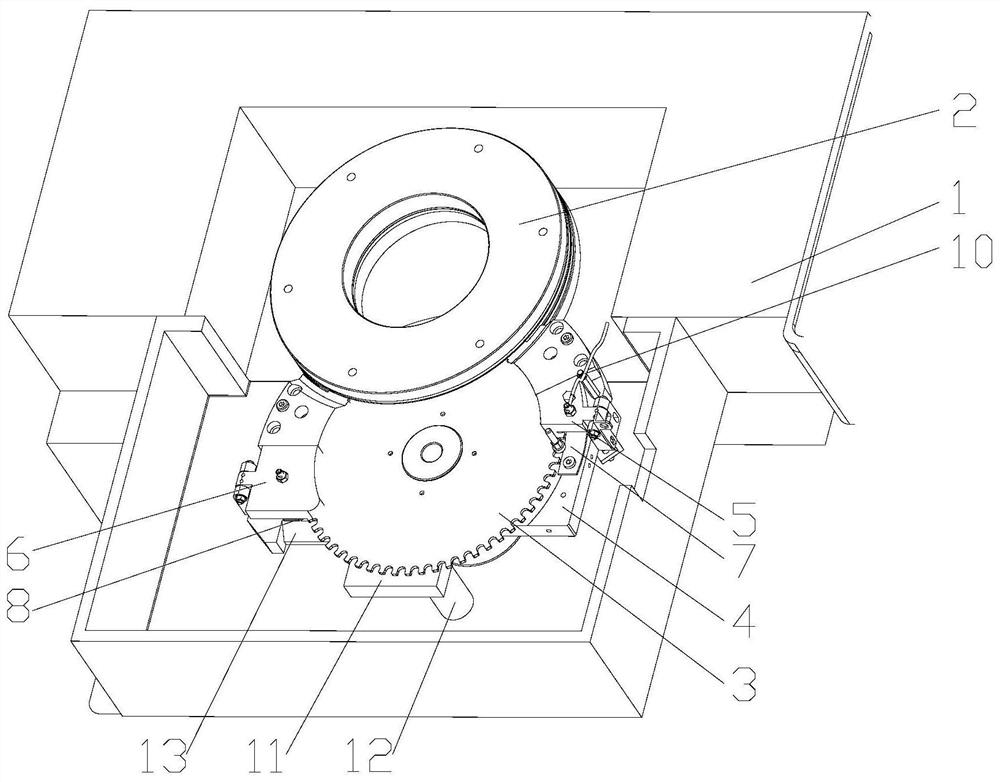 Vertical end face scratch-free grinding device