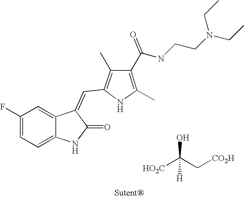 Substituted 2-indolinone as ptk inhibitors containing a zinc binding moiety