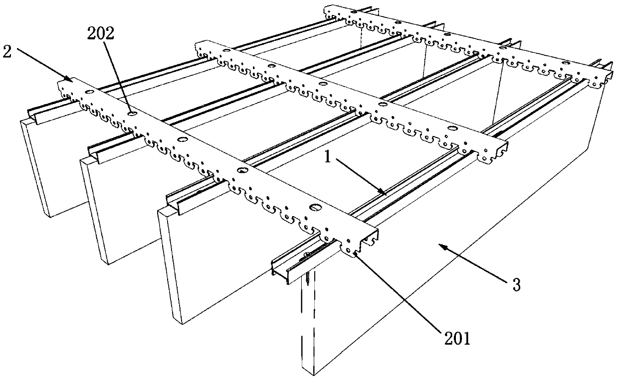 A sound-absorbing ceiling system