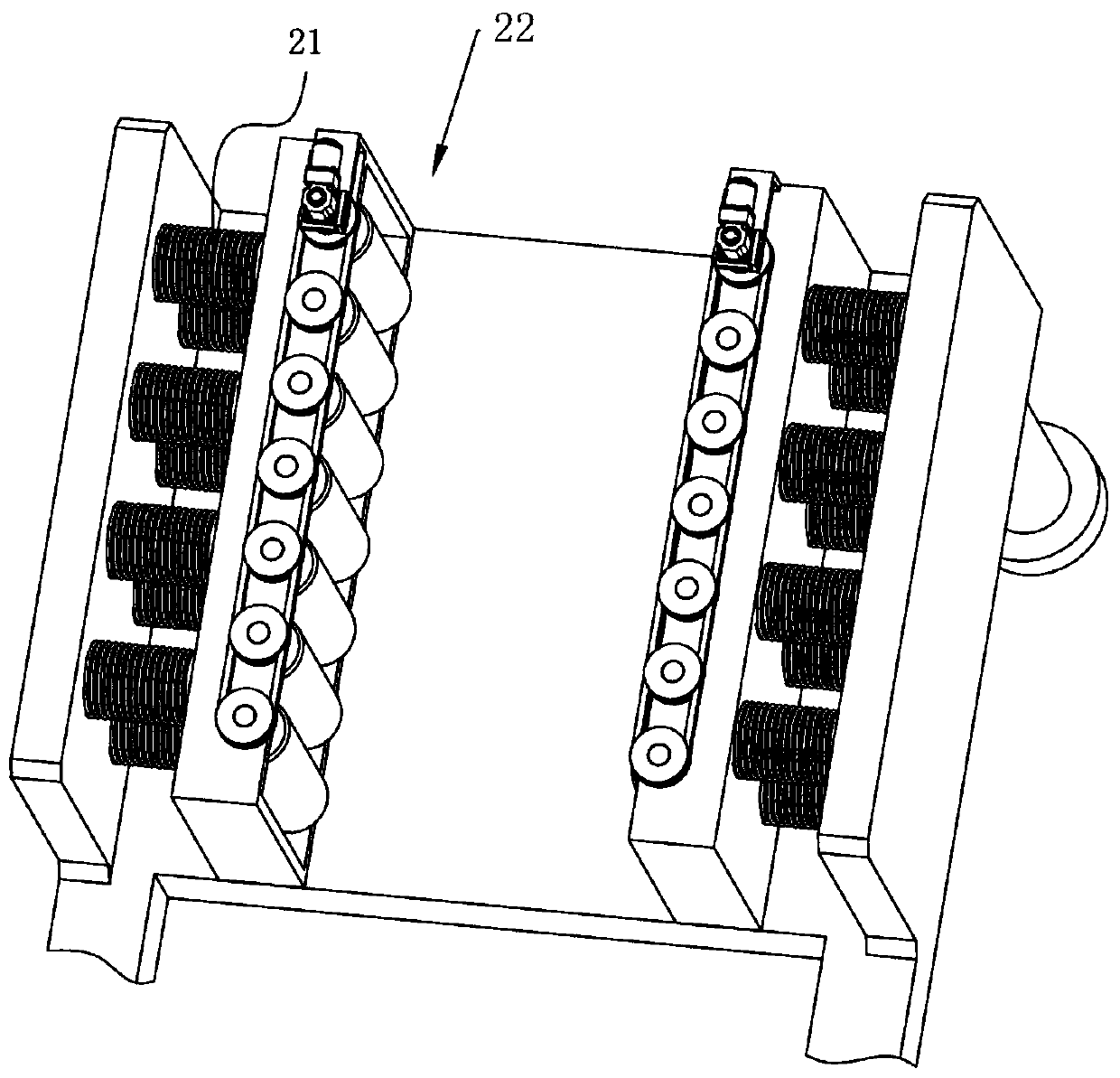 Film coating device for light guide plates