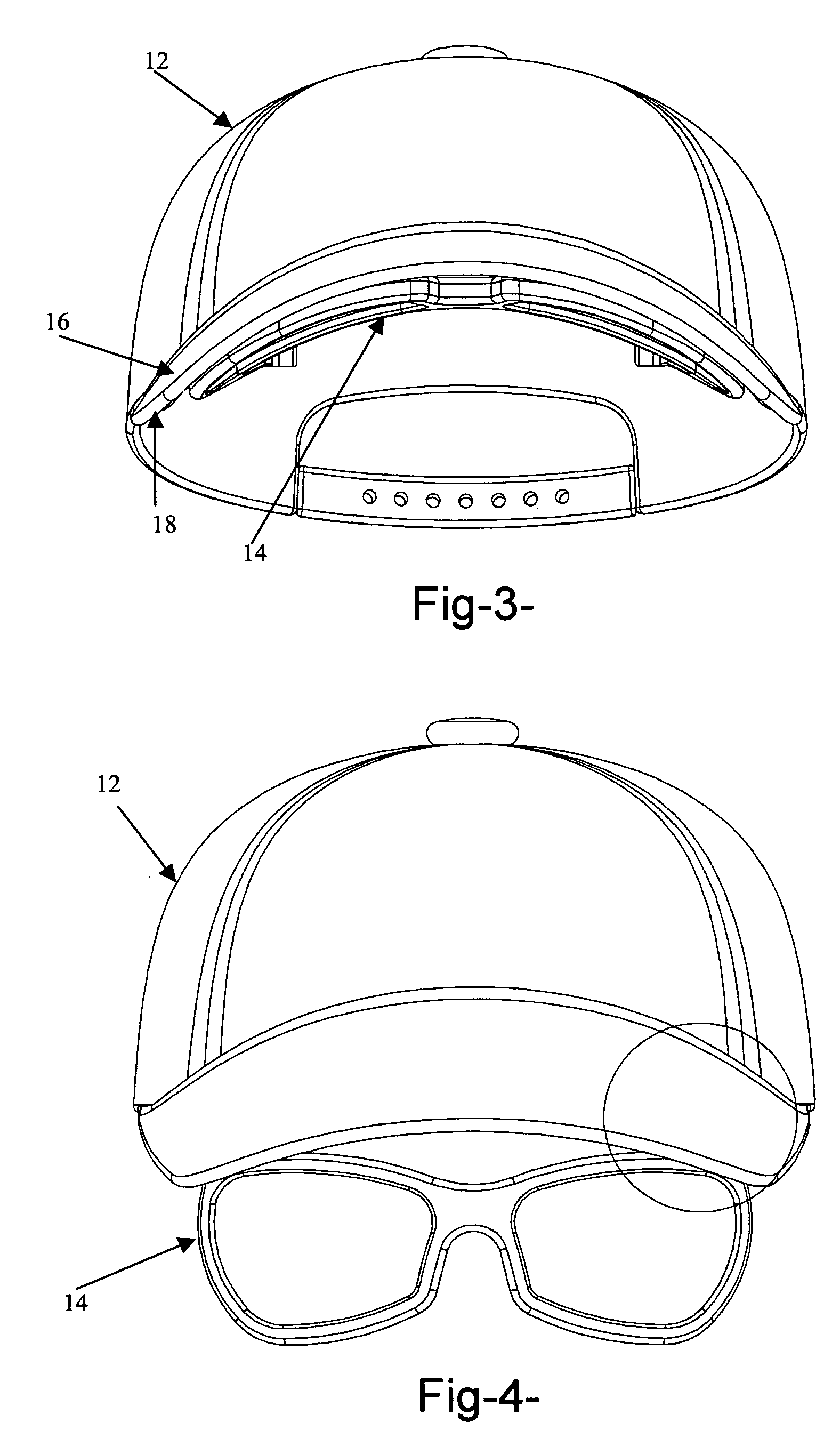 Eyewear assembly for attachment to headwear