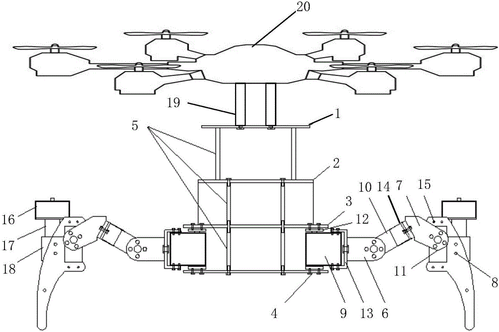 Wheel-leg hybrid amphibious robot with ground movement and flight motion modes