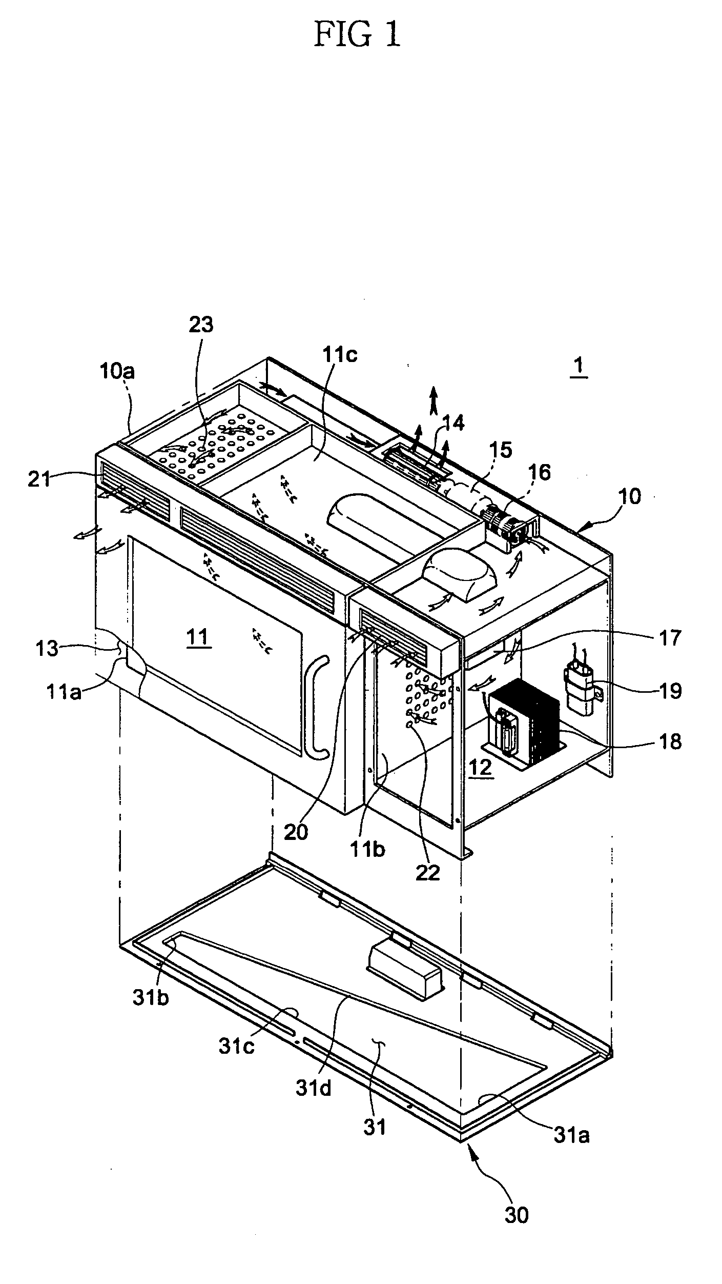 Wall mounted-type microwave oven