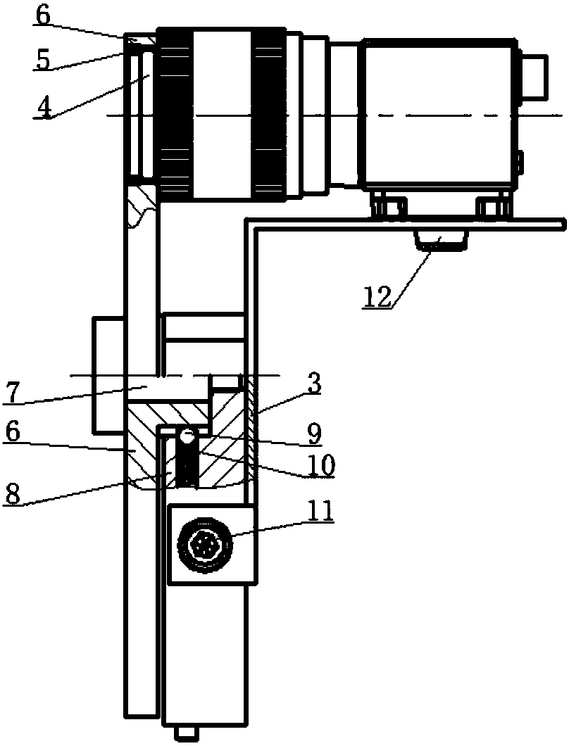 Crop multi-spectral image collection device for agricultural robot