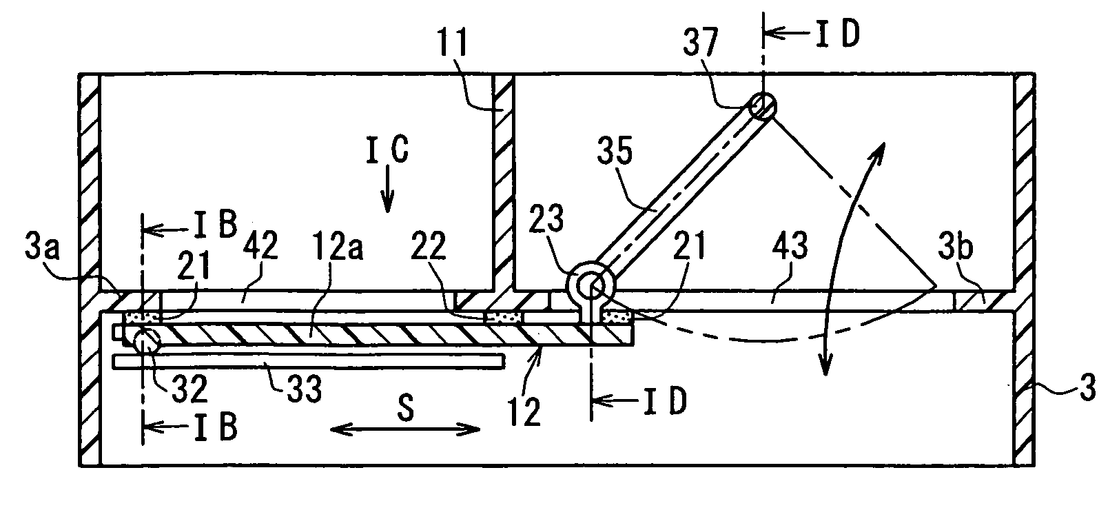 Air passage switching device and vehicle air conditioner