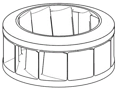 Process method for reducing corner-cleaning milling vibration of root part of integral closed impeller