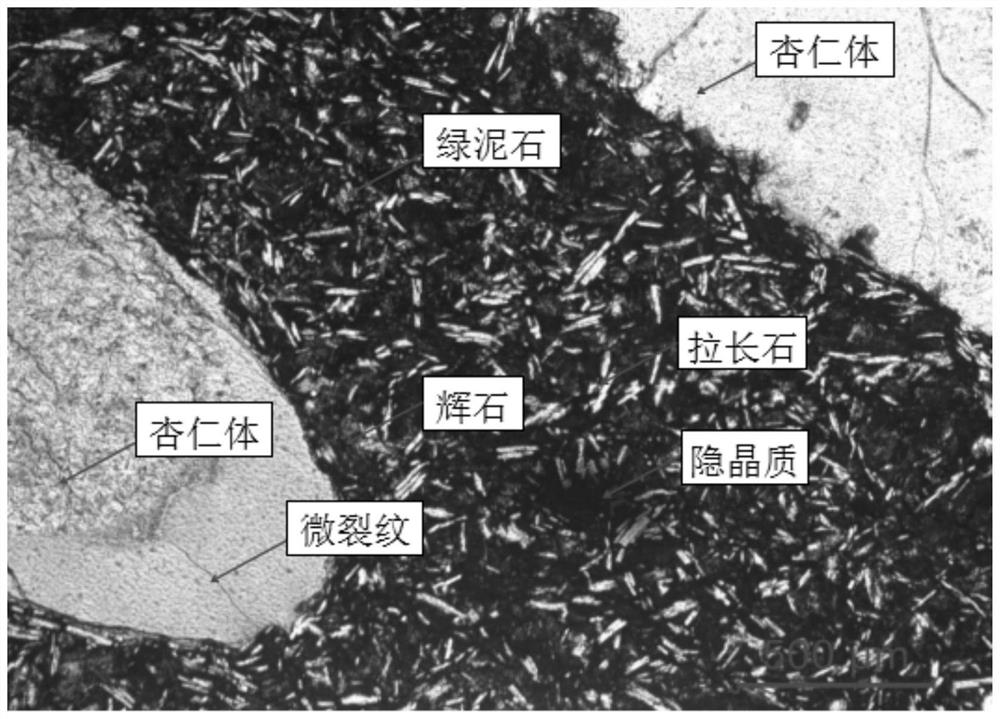 A continuous and discontinuous numerical simulation method for single-triaxial test of almond-shaped basalt