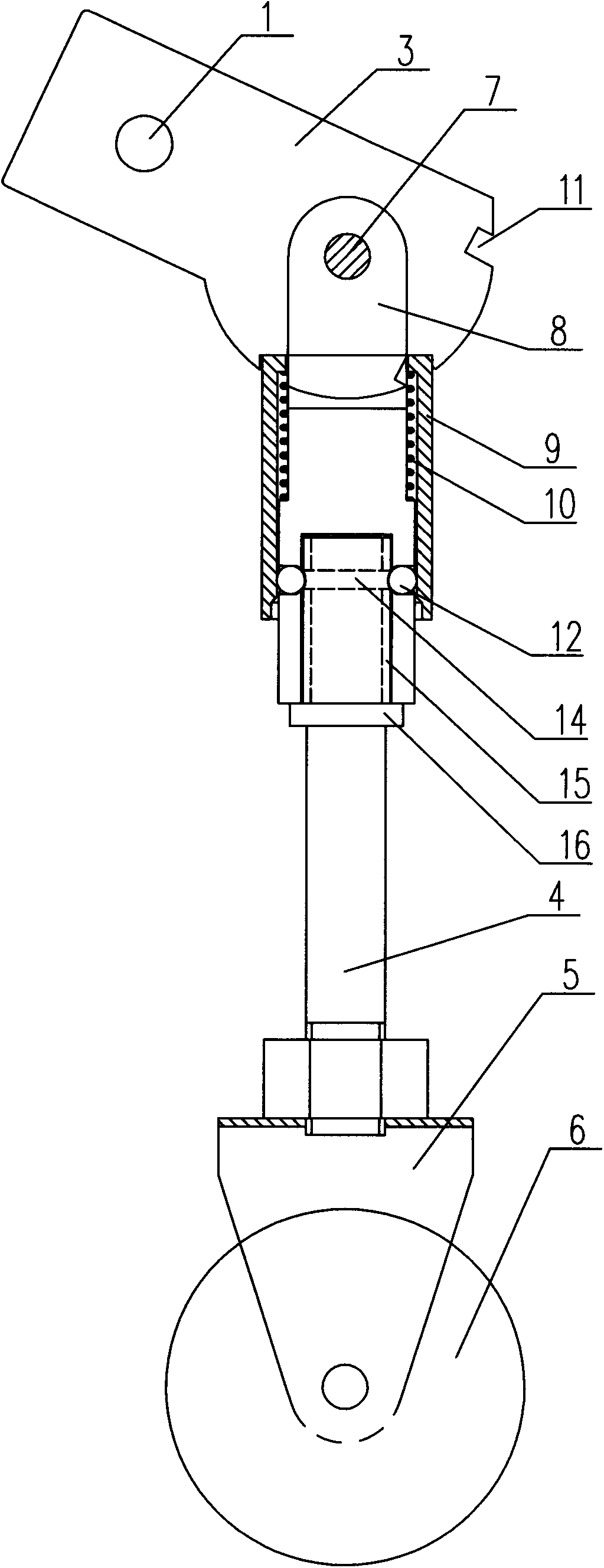 Folding boosting wheel