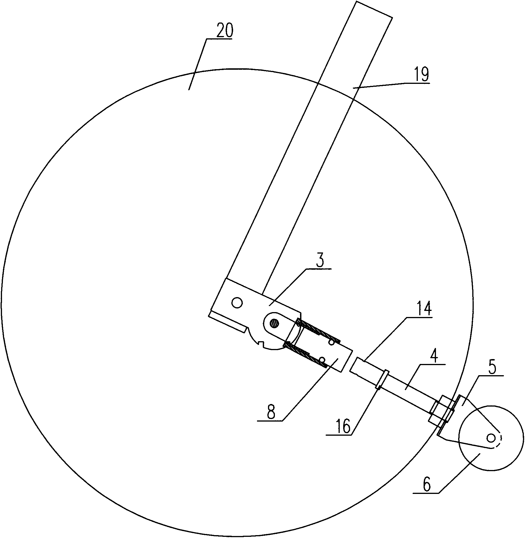 Folding boosting wheel