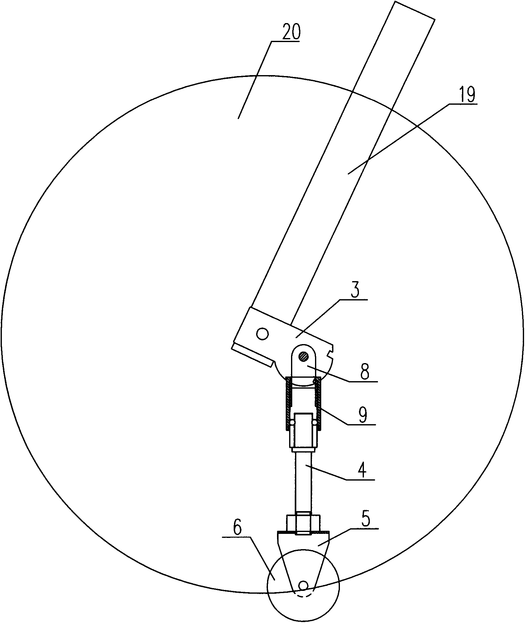 Folding boosting wheel