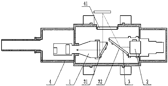 Detecting system for cylinder inner wall based on structured light