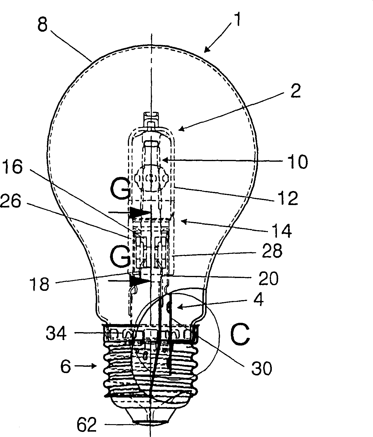 Bulb with built-in bulb