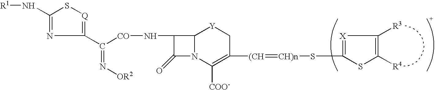 Soluble dosage forms containing cephem derivatives suitable for parenteral administration