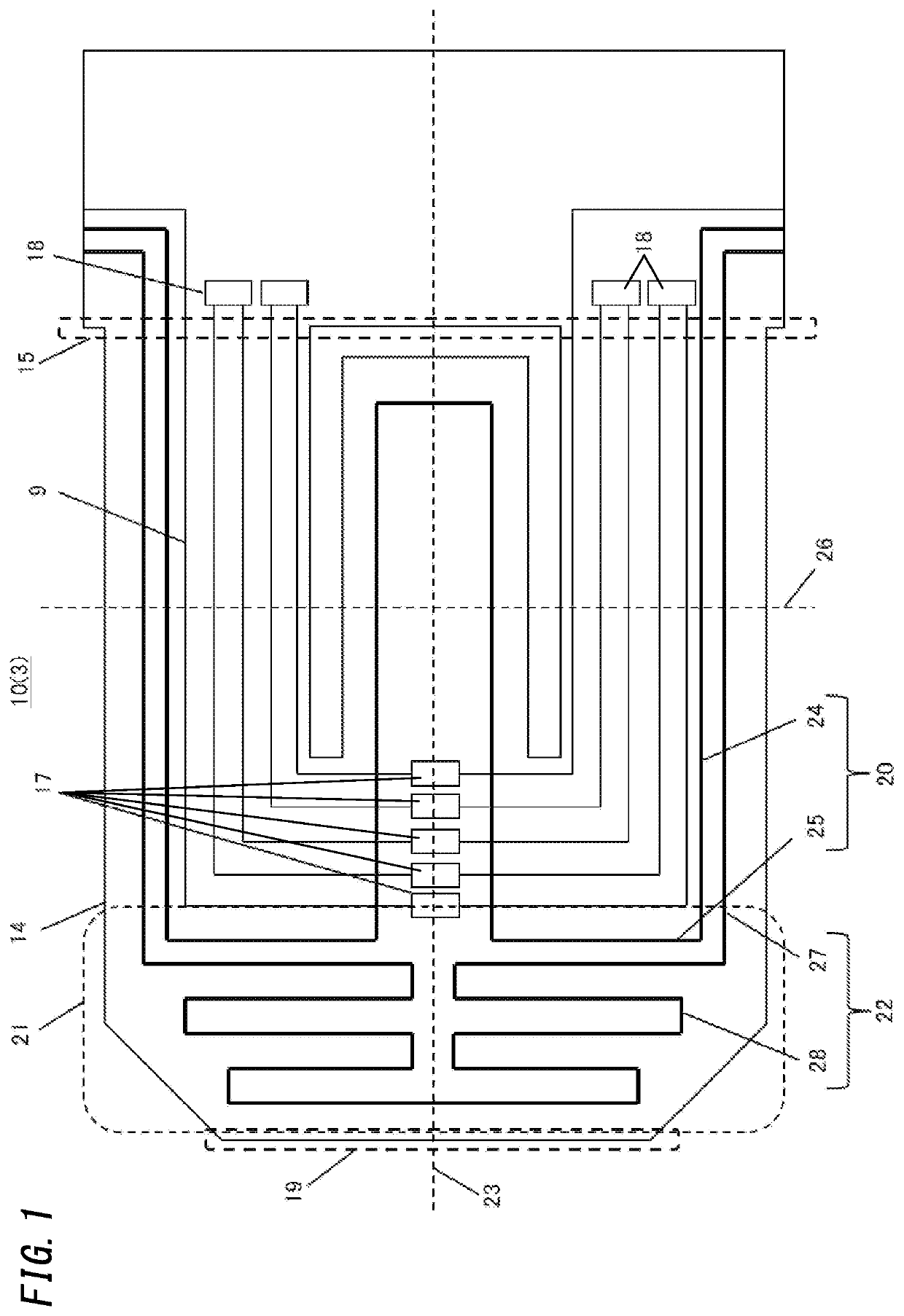 Infrared sensor chip, and infrared sensor employing same