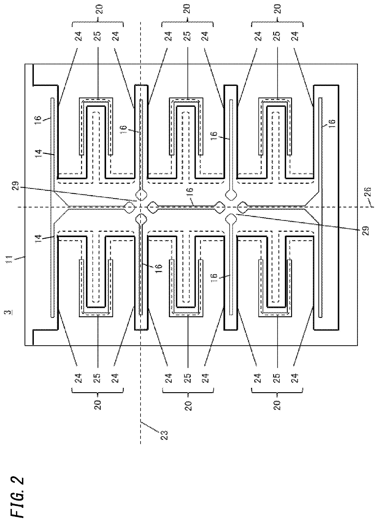 Infrared sensor chip, and infrared sensor employing same