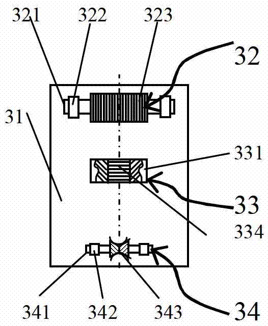 Bright yarn spinning device and application thereof