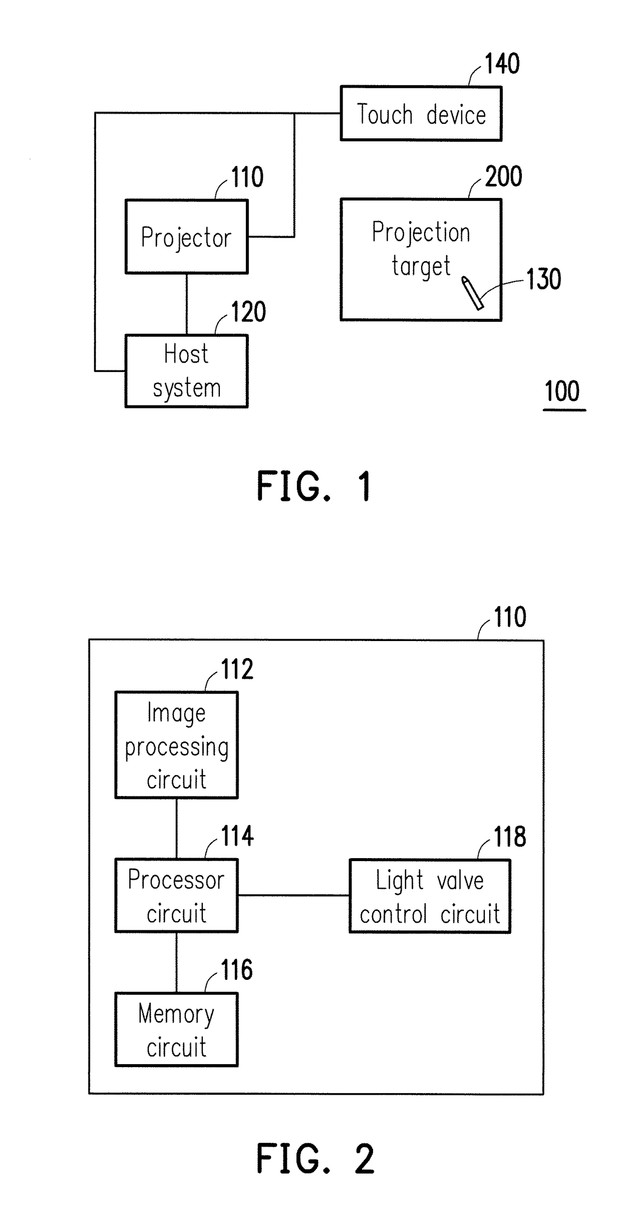 Projector, projection system and image projection method