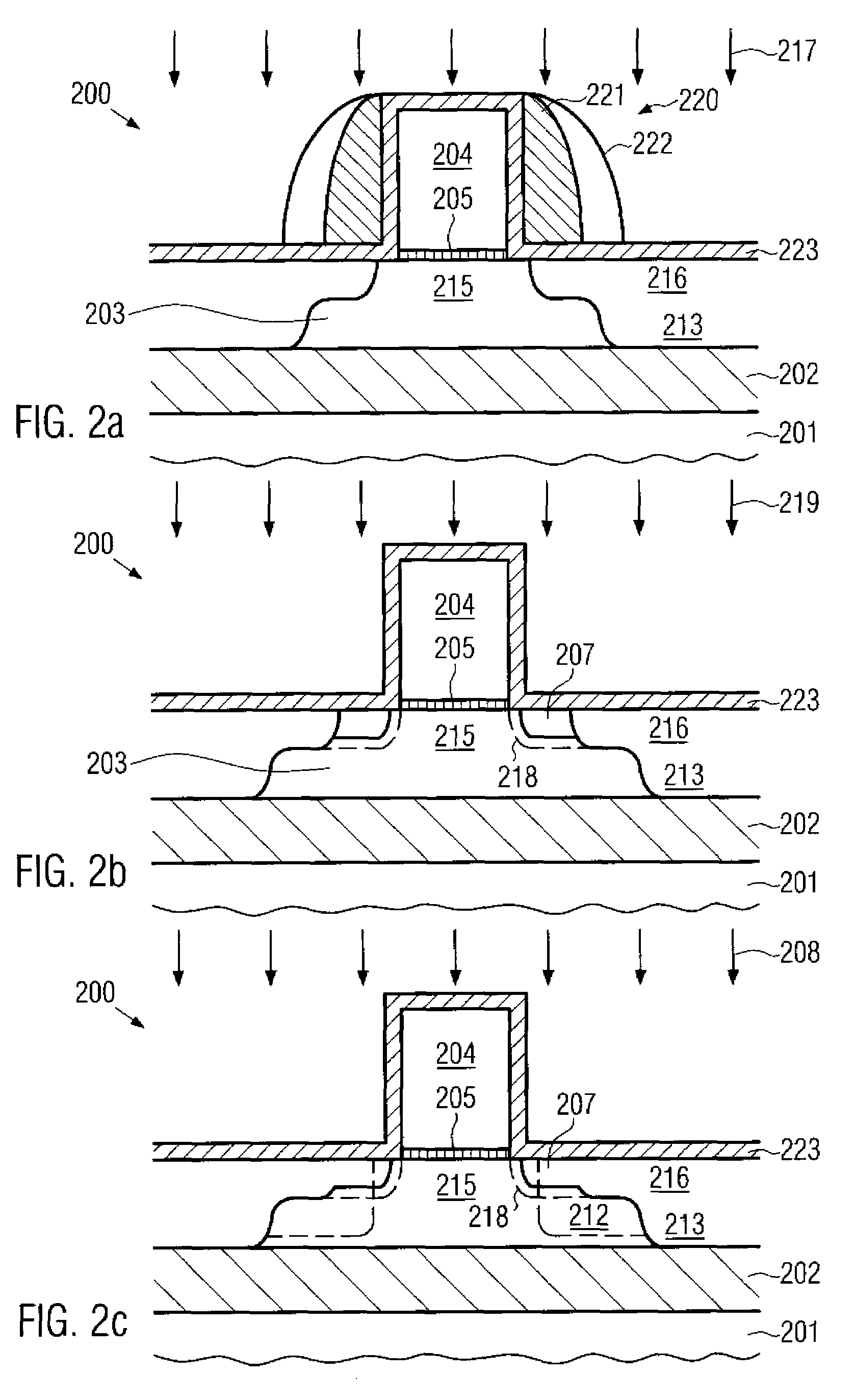 Technique for forming a strained transistor by a late amorphization and disposable spacers