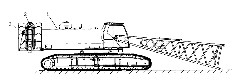 Self-loading and unloading method of rear counterweight of main engine of crawler crane