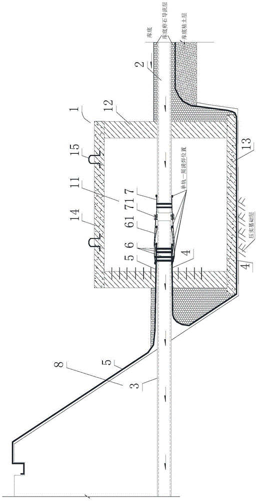 Connection structure and construction method of leachate guide pipe and dam pipe in solid waste treatment site