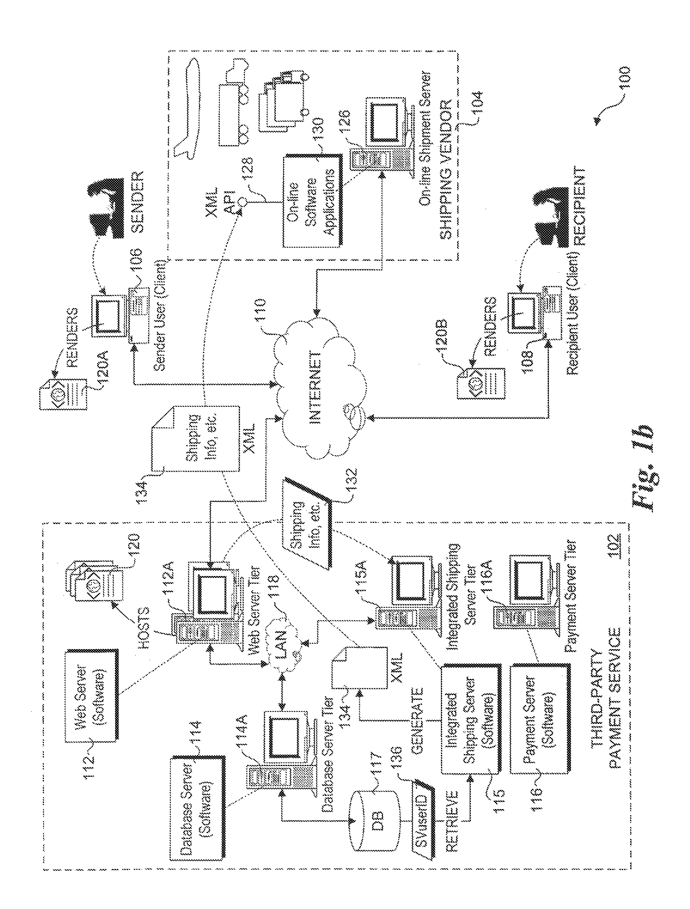 Method and system for facilitating shipping via a third-party payment service