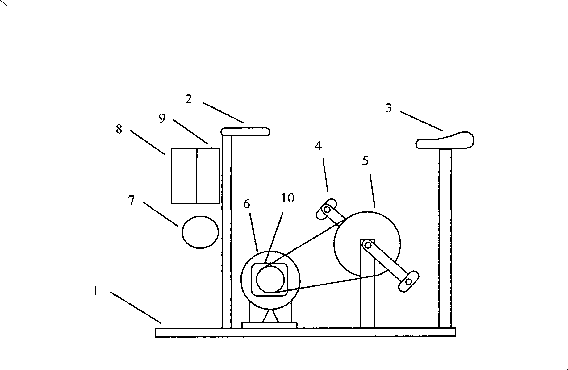 Method using treadmill for producing by-product pure water and equipment thereof