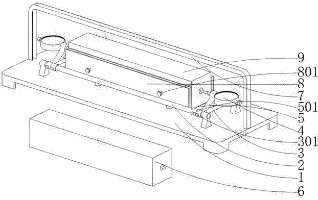 Concrete expansion and shrinkage test length measuring instrument and measuring method