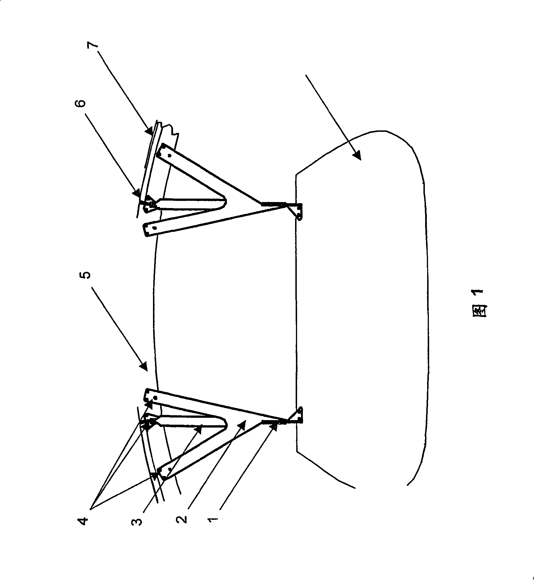 Attachment structure for affixing interior equipment components of an aircraft passenger cabin