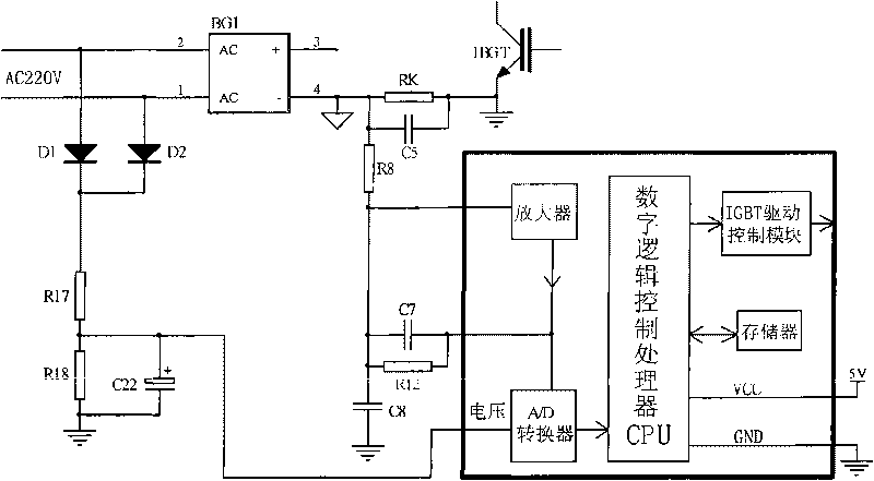 Electromagnetic oven power automatic calibration method and circuit