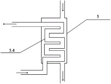 Boiler flue gas recovery device